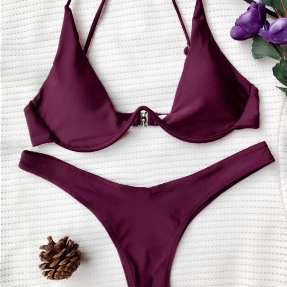 Push up plunge bikini